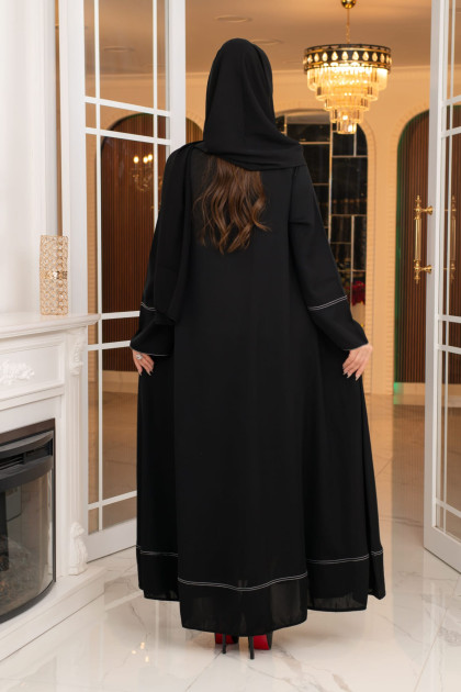 عباية ثريا (اسود ) 1654