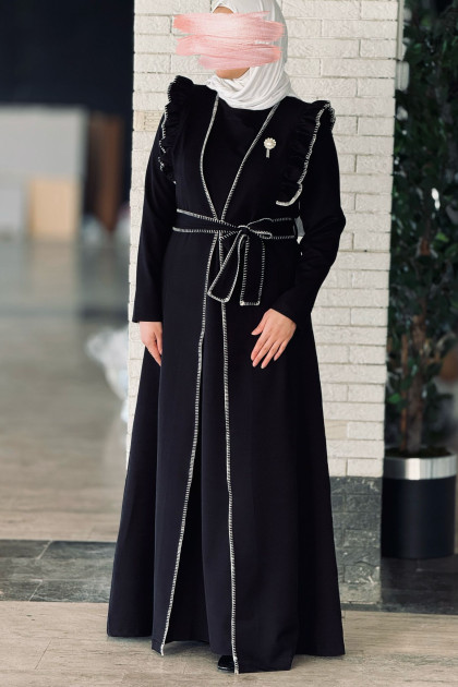 طقم رشا لون ( أسود )