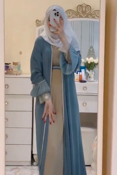 طقم عباية "فاتن" الصيفية الرسمية – أناقة فاخرة