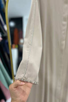 عباية غنى الرسمي الصيفي  (بيج ) 