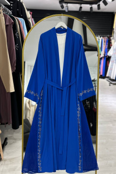 طقم عباية ليلاس الصيفي الرسمي (ازرق)