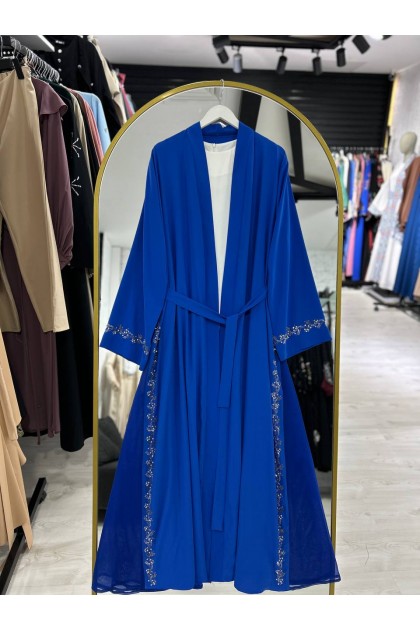 طقم عباية ليلاس الصيفي الرسمي (ازرق)