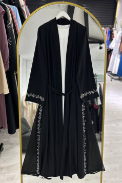 طقم عباية ليلاس الصيفي الرسمي (اسود)