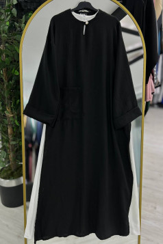 عباية ليليا العملية الصيفيه اللون اسود