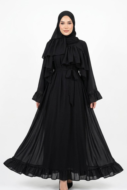 فستان هويدا (اسود)