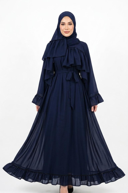 فستان هويدا (كحلي)