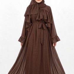 فستان هويدا (بني)