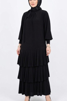 فستان رويدا (اسود) 