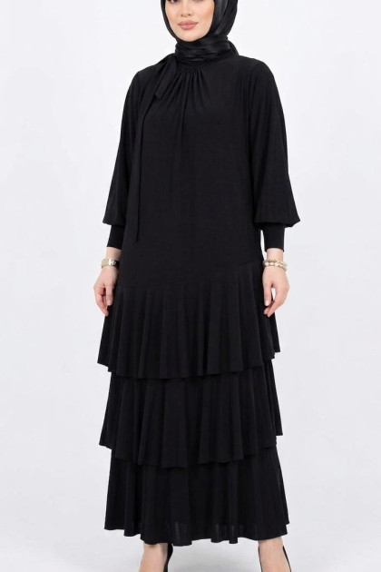 فستان رويدا (اسود) 