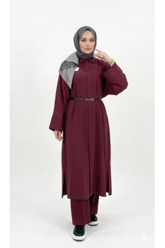 قميص لوسين (خمري)