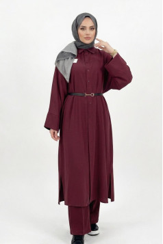 قميص لوسين (خمري)